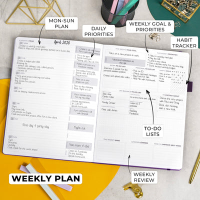 PRO Weekly Premium Edition - Organize Yourself & Boost Productivity