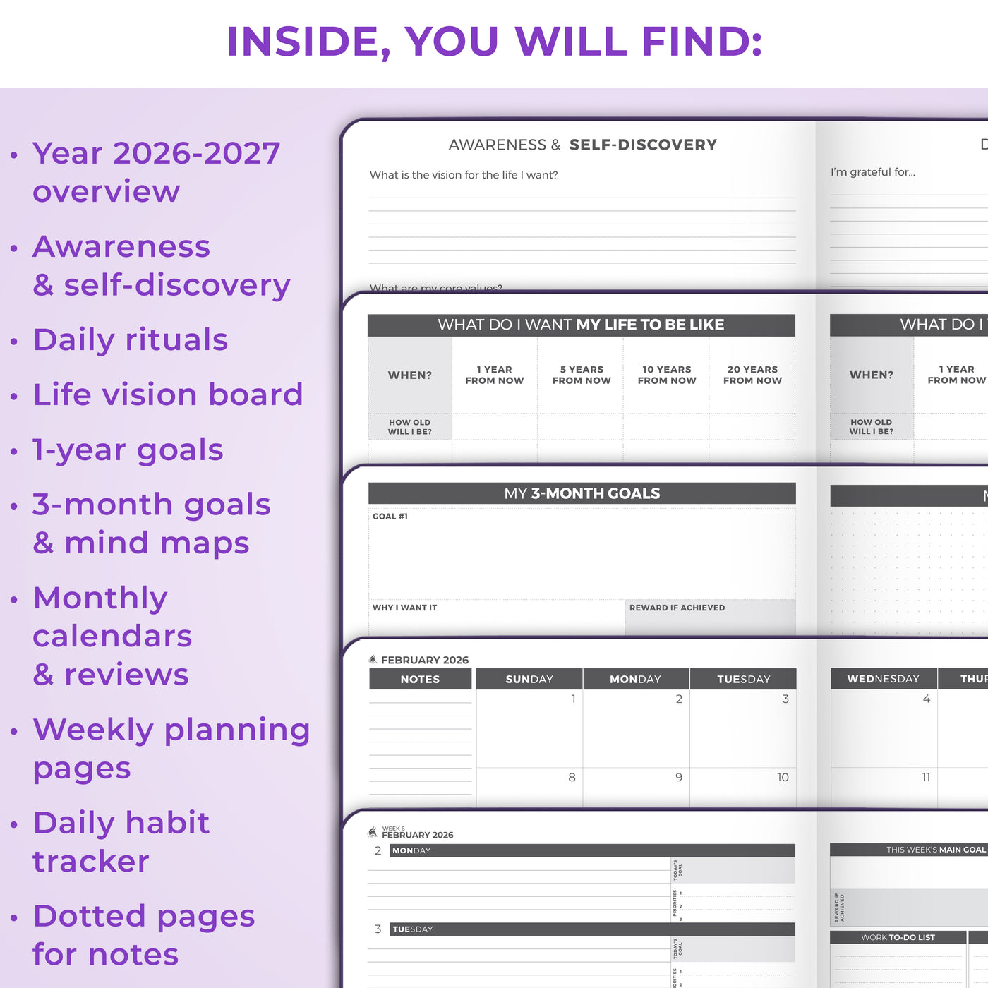 Dated Weekly Planner PRO 2026