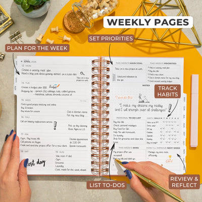 Dated Weekly Planner with Tabs (2026)