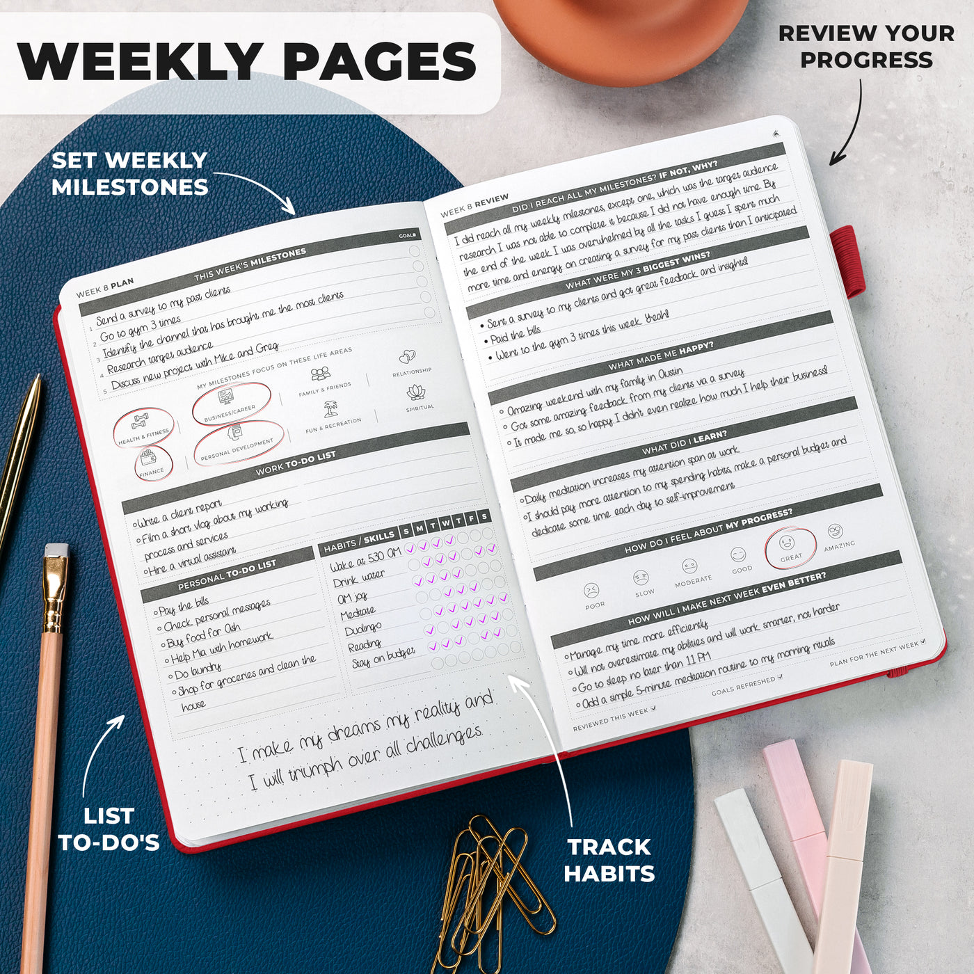Ultimate Achievers 13-Week Planner - 90 + 1 Days To Change Your Life