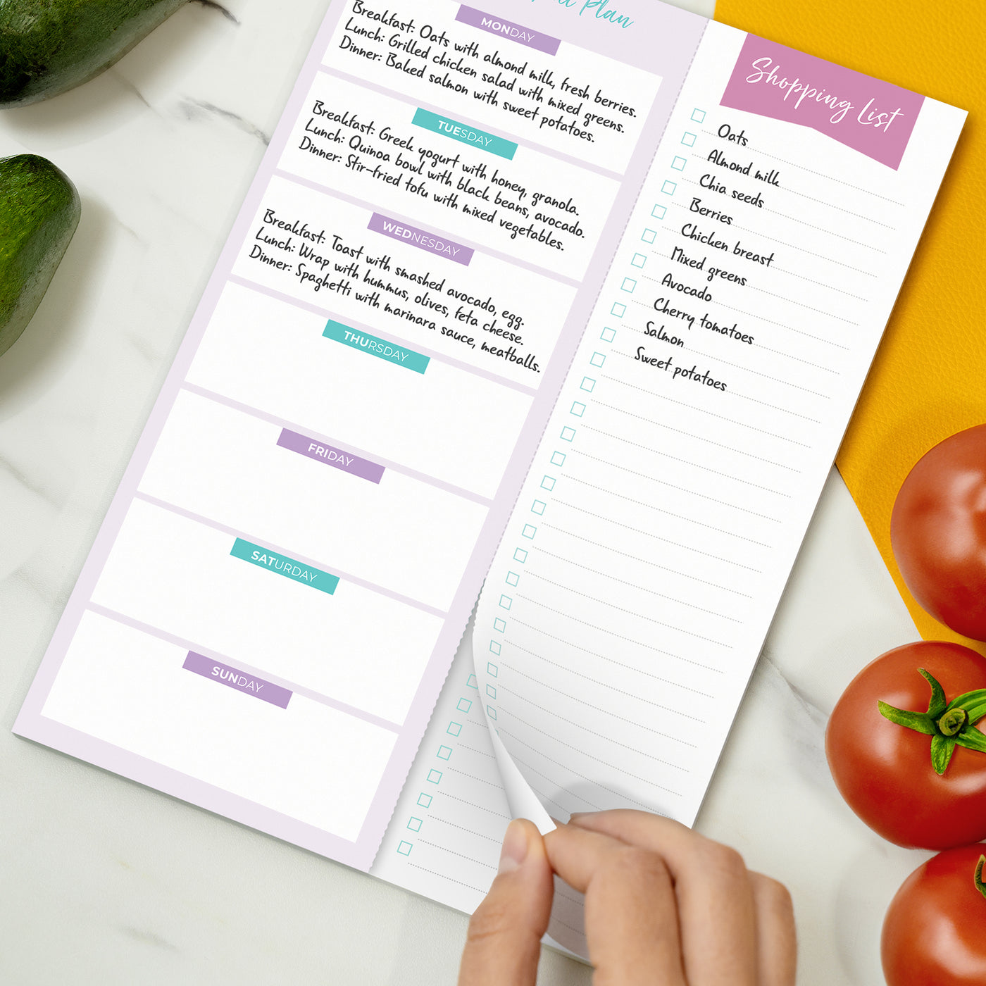 Magnetic Meal Planner