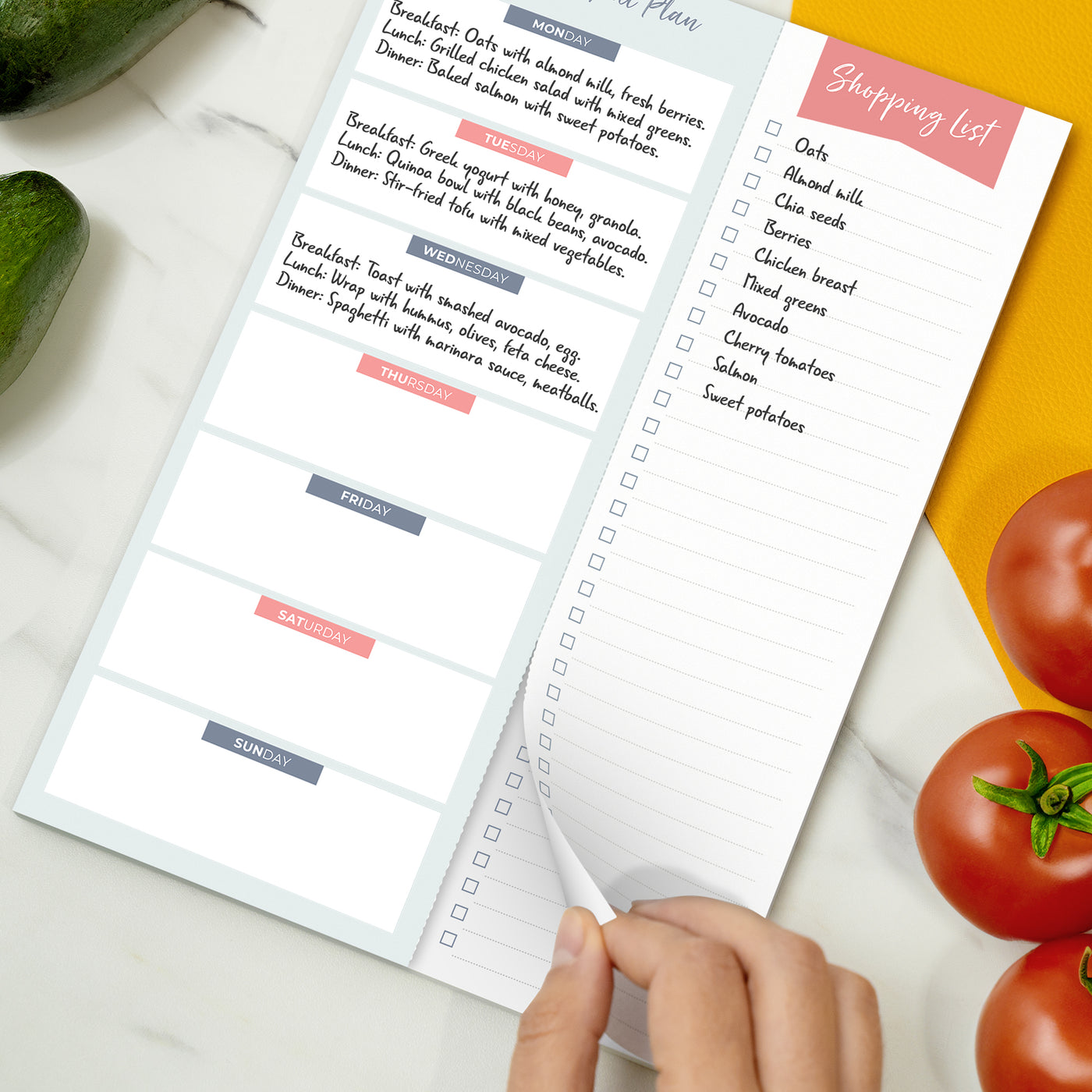Magnetic Meal Planner