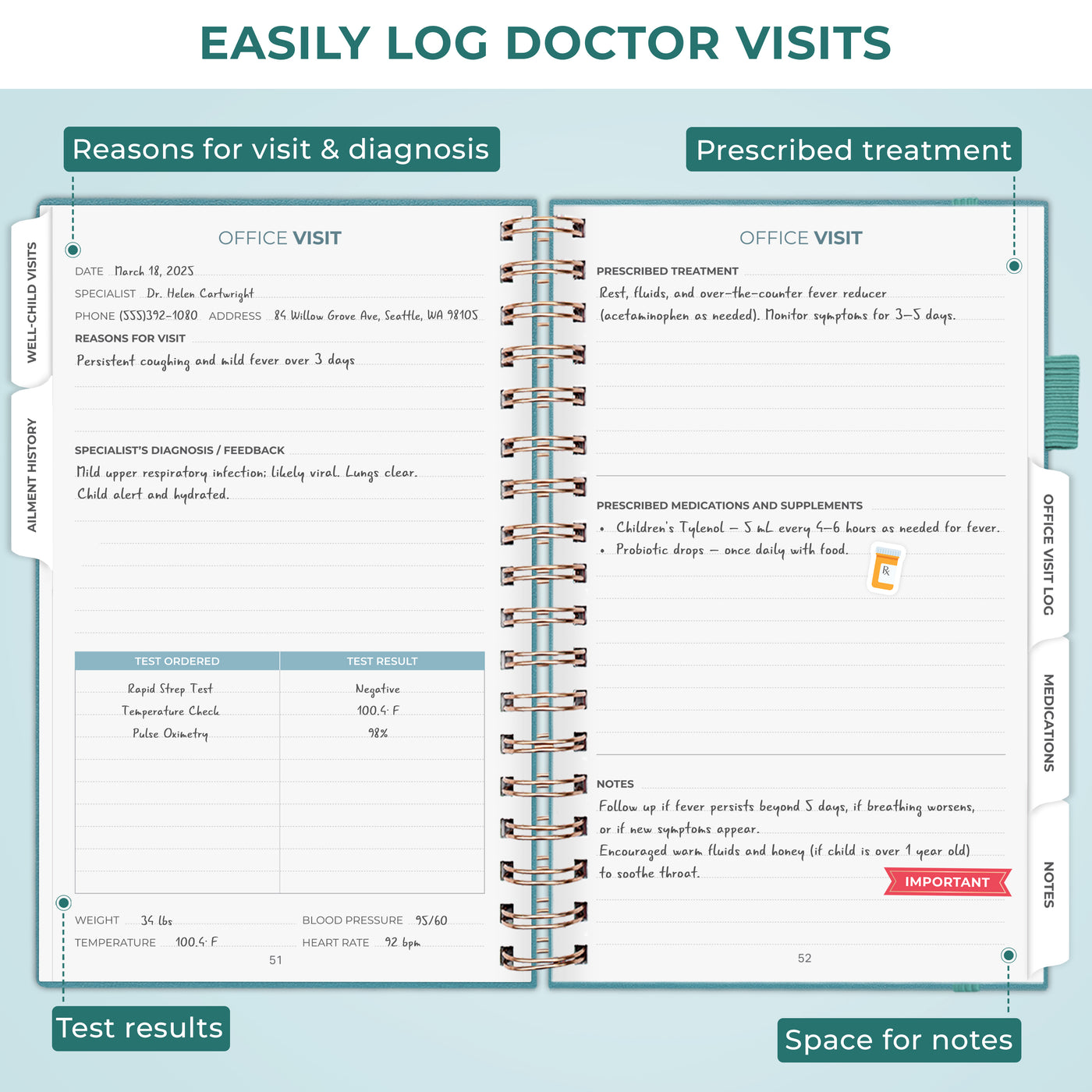 My Child's Health Record Keeper