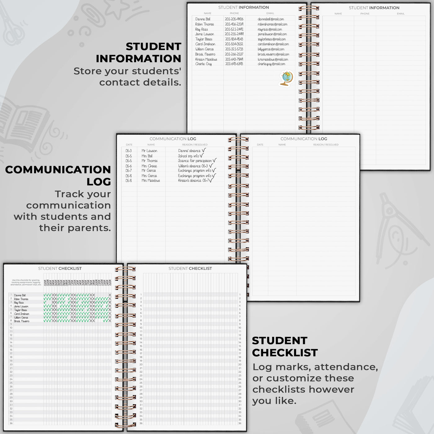 Teacher Planner Spiral