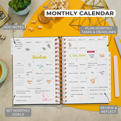 Dated Weekly Planner with Tabs (2025)