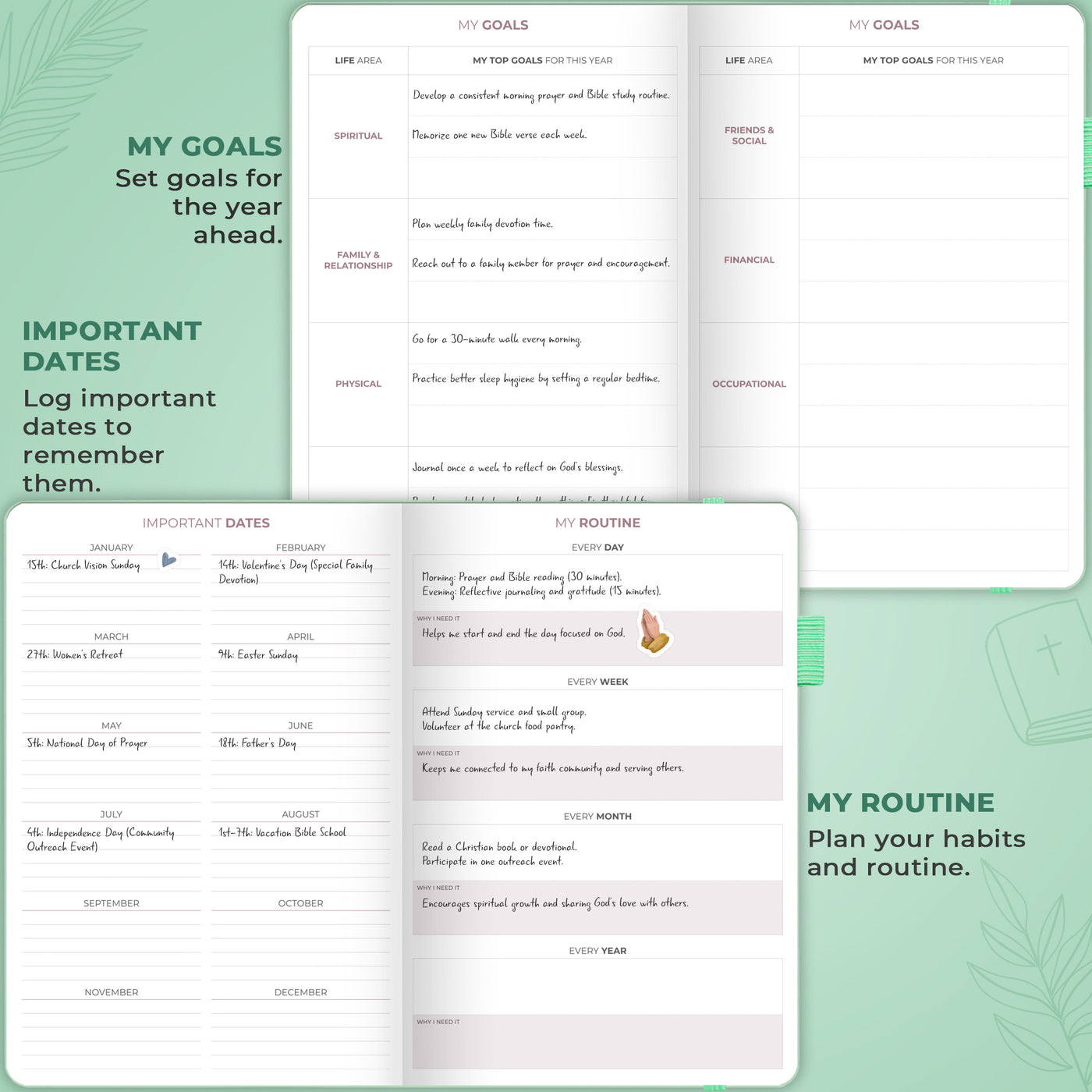 Christian Hourly Weekly Planner