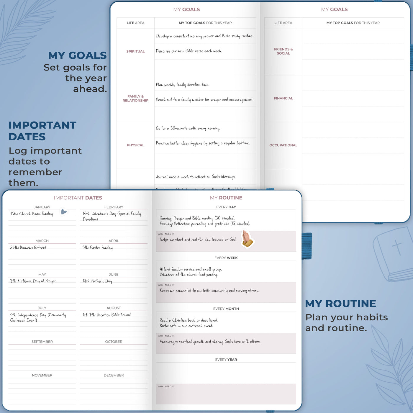 Christian Hourly Weekly Planner