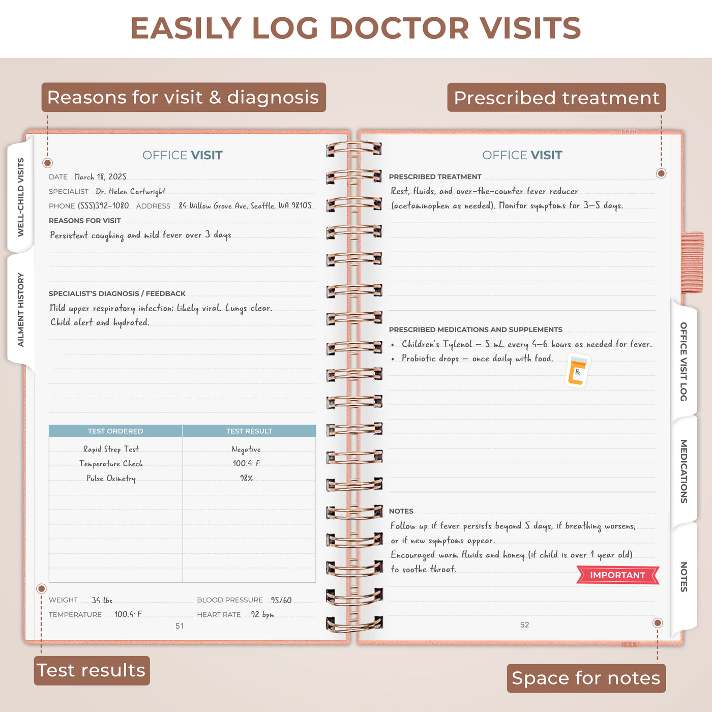 My Child's Health Record Keeper