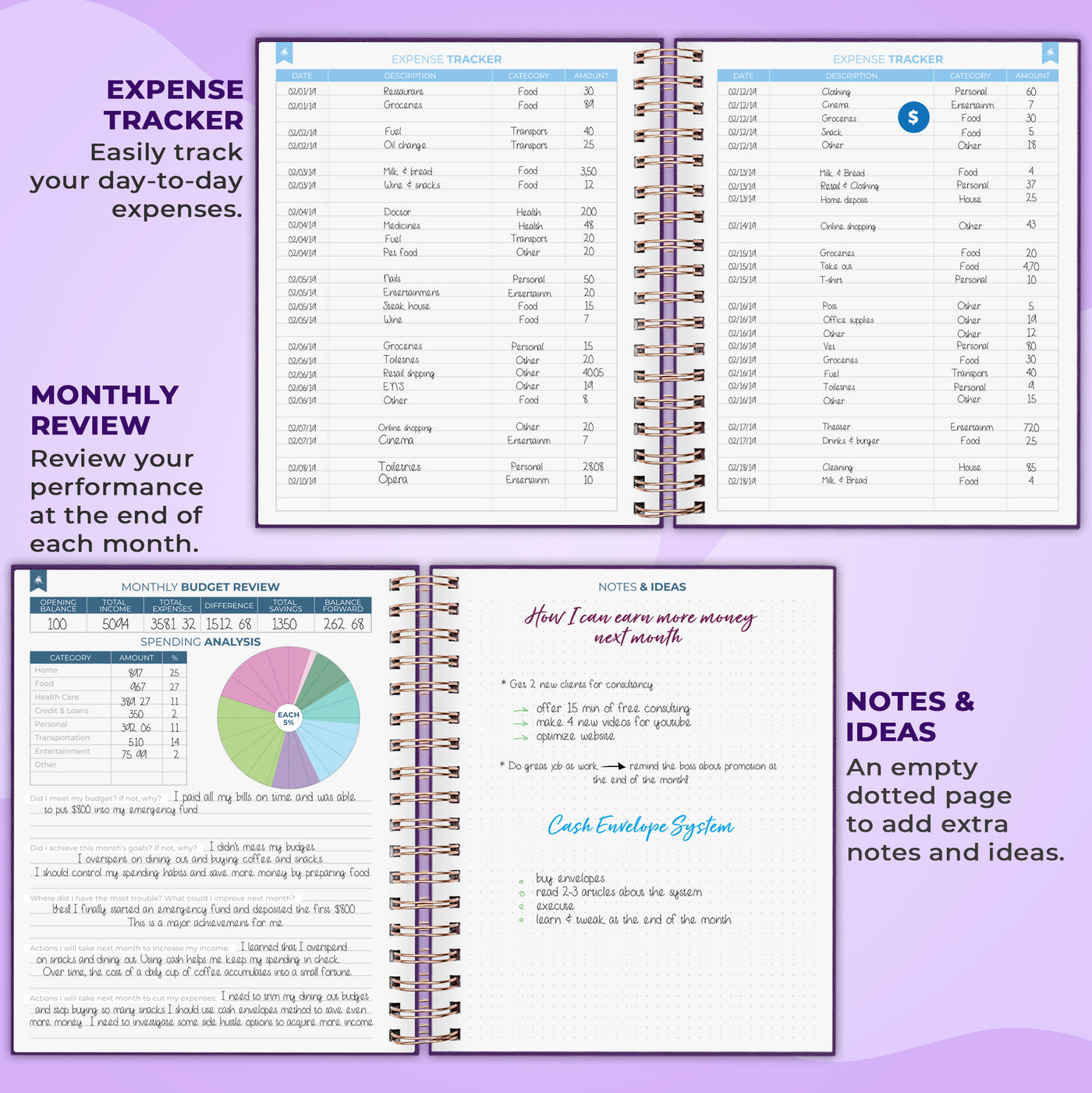 Budget Planner Spiral Large