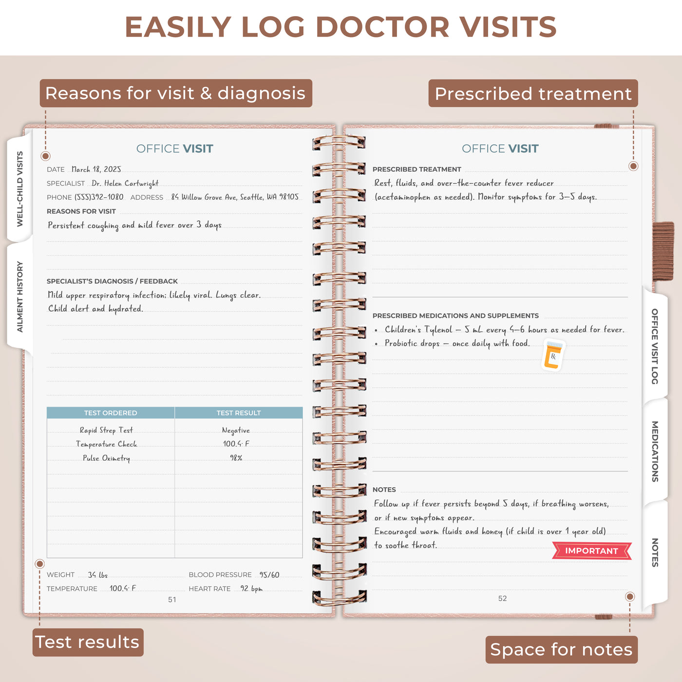 My Child's Health Record Keeper