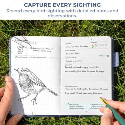 Birder's Journal Pocket – Bird Watcher Log Book