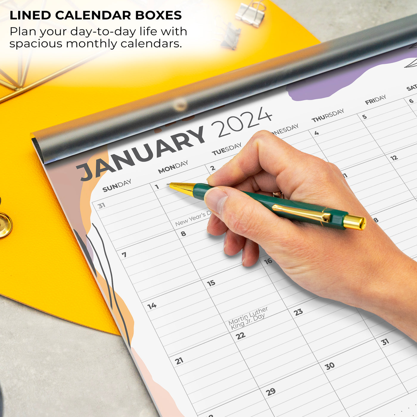 Desk calendar 2024-2025