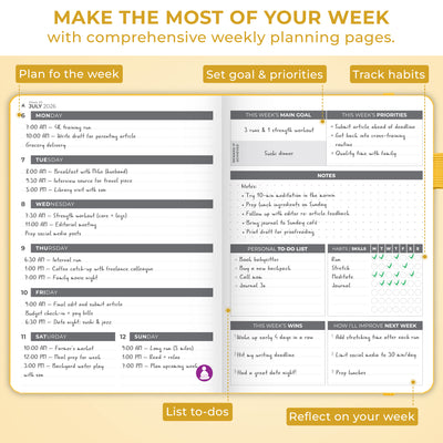 Dated Weekly Planner 2026