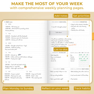 Dated Weekly Planner Premium 2026