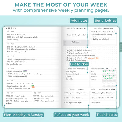 Dated Weekly Planner Premium 2026