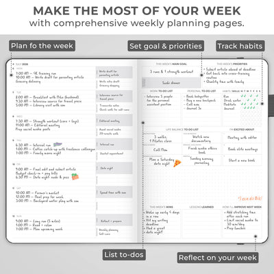 Dated Weekly PRO Premium (A4) 2026