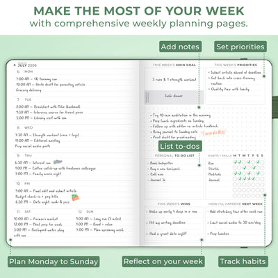 Dated Weekly Planner Premium 2026