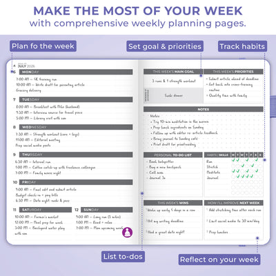 Dated Weekly Planner 2026