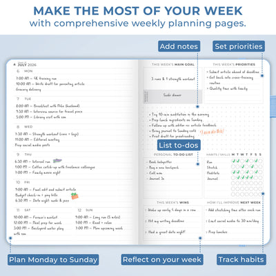 Dated Weekly Planner Premium 2026