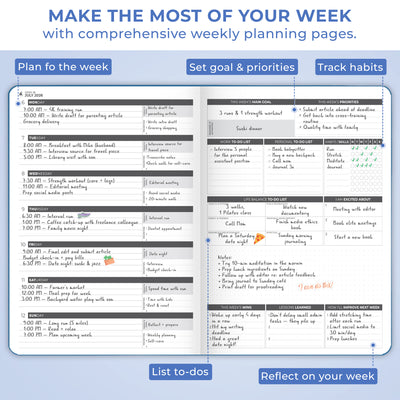 Dated Weekly Planner PRO 2026