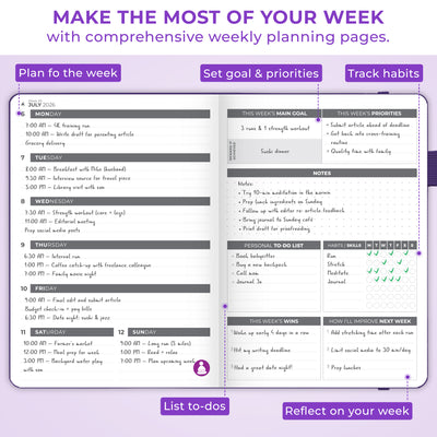 Dated Weekly Planner 2026