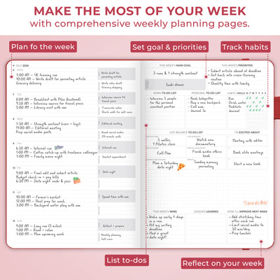 Dated Weekly PRO Premium (A4) 2026