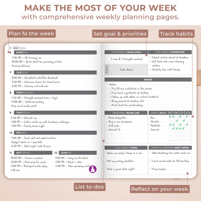 Dated Weekly Planner 2026