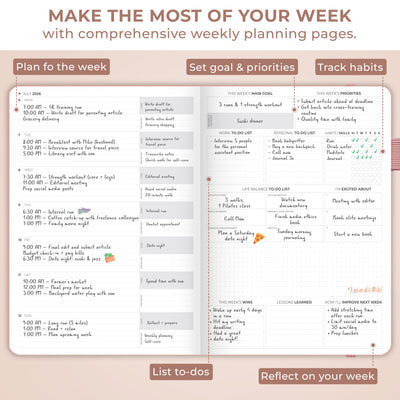 Dated Weekly PRO Premium (A4) 2026