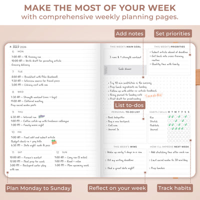 Dated Weekly Planner Premium 2026