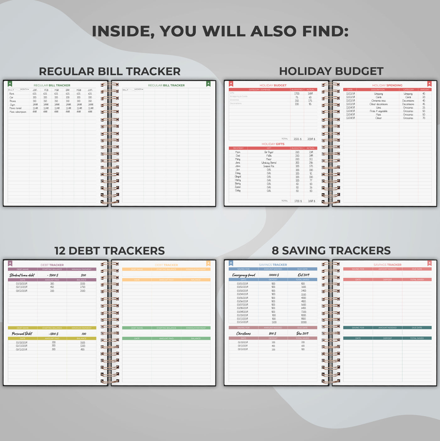 Budget Planner Spiral Large