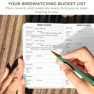 Birder's Journal Pocket – Bird Watcher Log Book