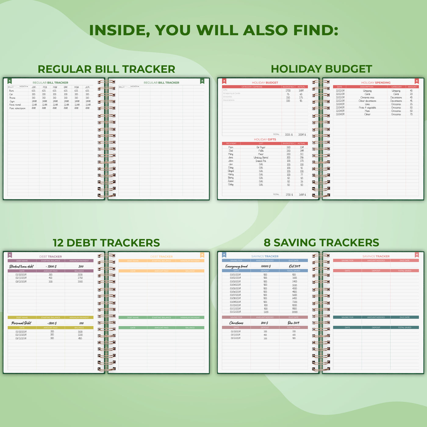 Budget Planner Spiral Large