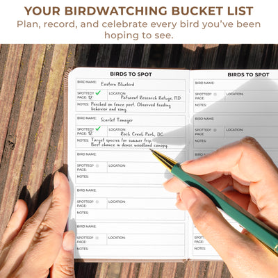 Birder's Journal Pocket – Bird Watcher Log Book
