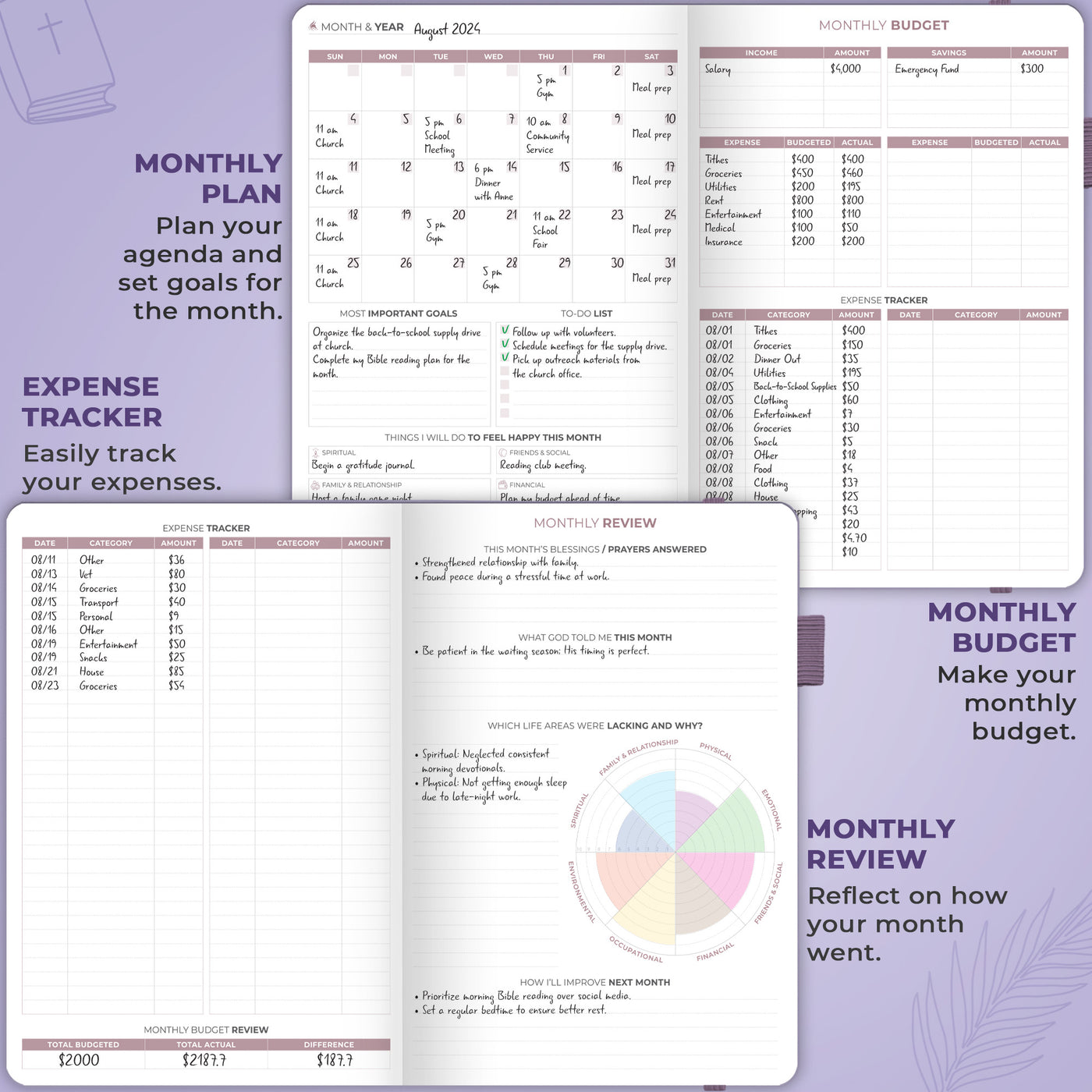 Christian Hourly Weekly Planner