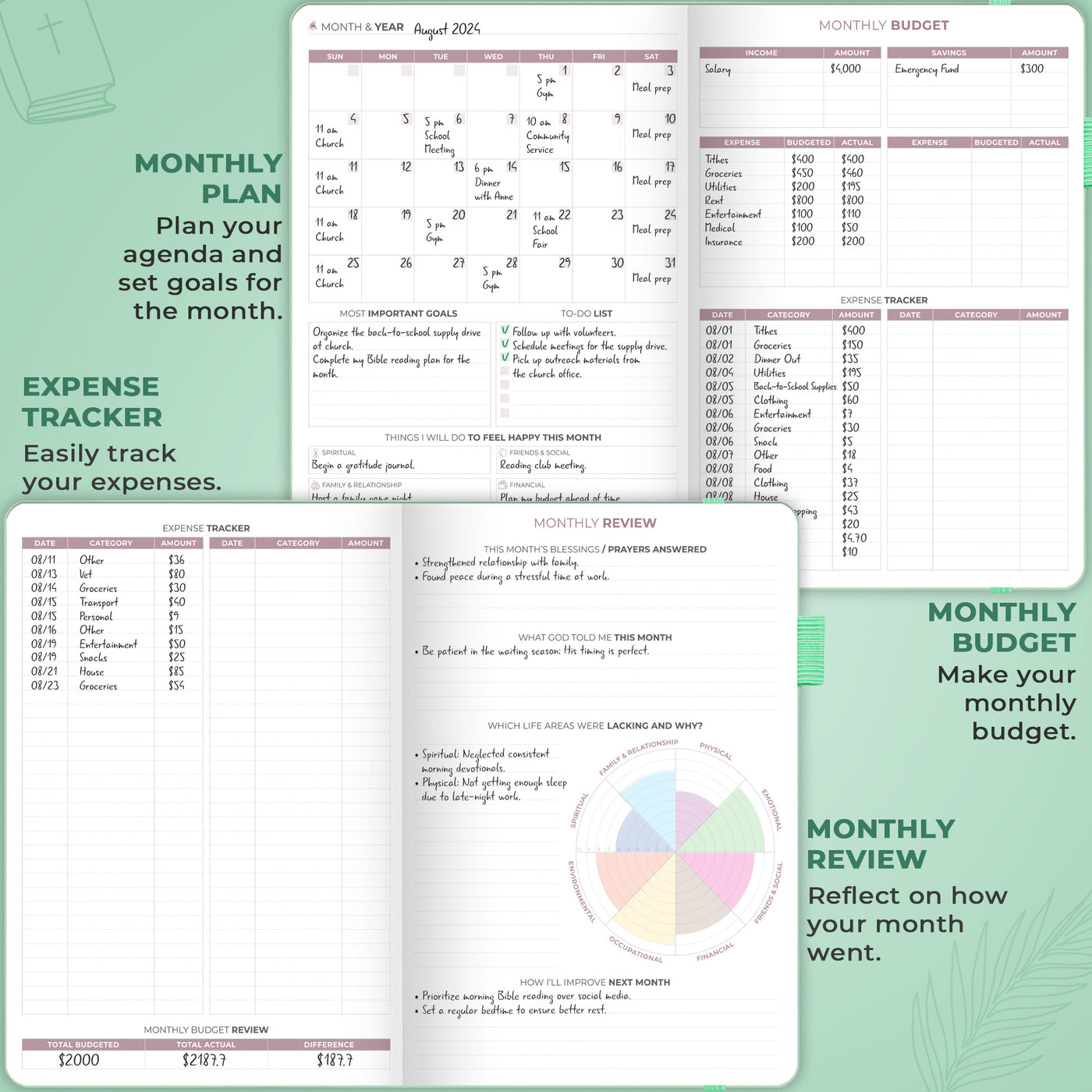 Christian Hourly Weekly Planner