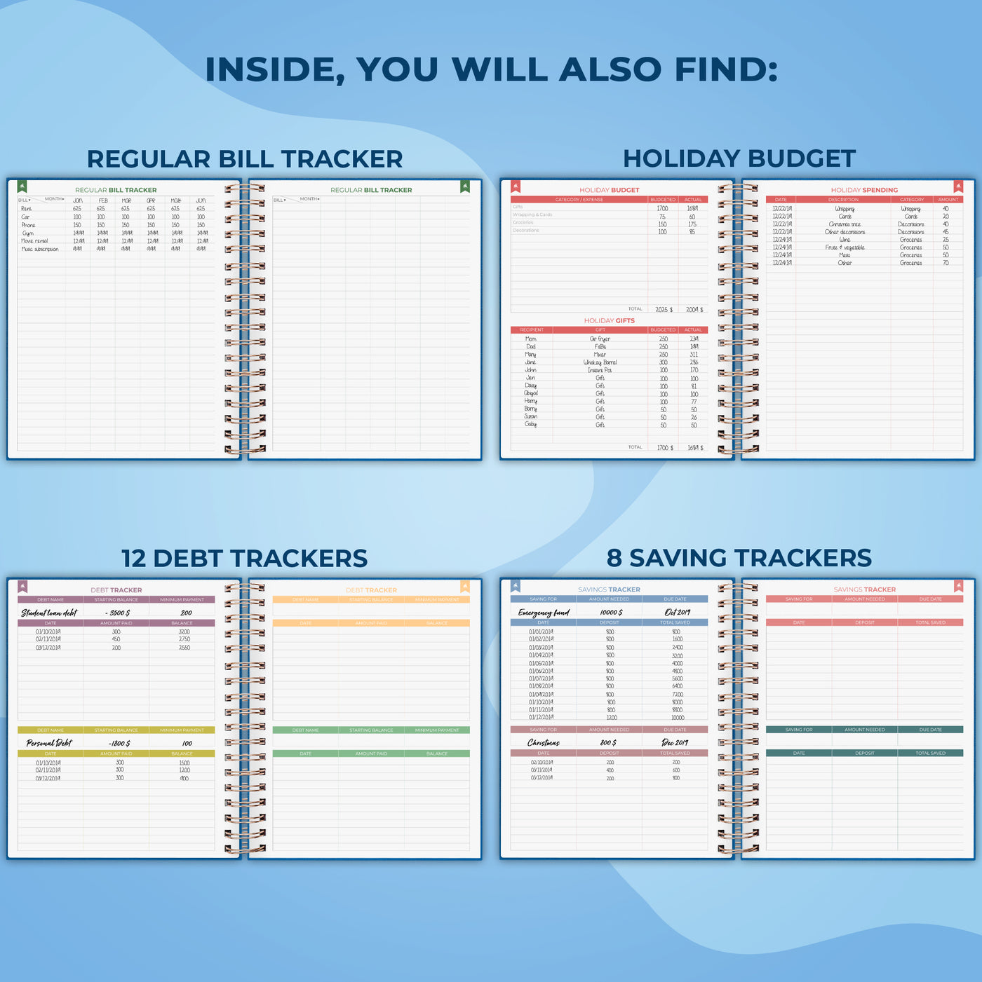 Budget Planner Spiral Large