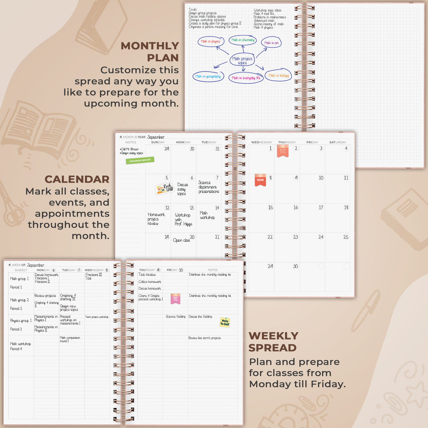 Teacher Planner Spiral