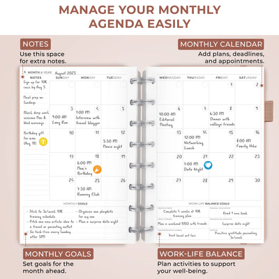 Disc-Bound Weekly Planner