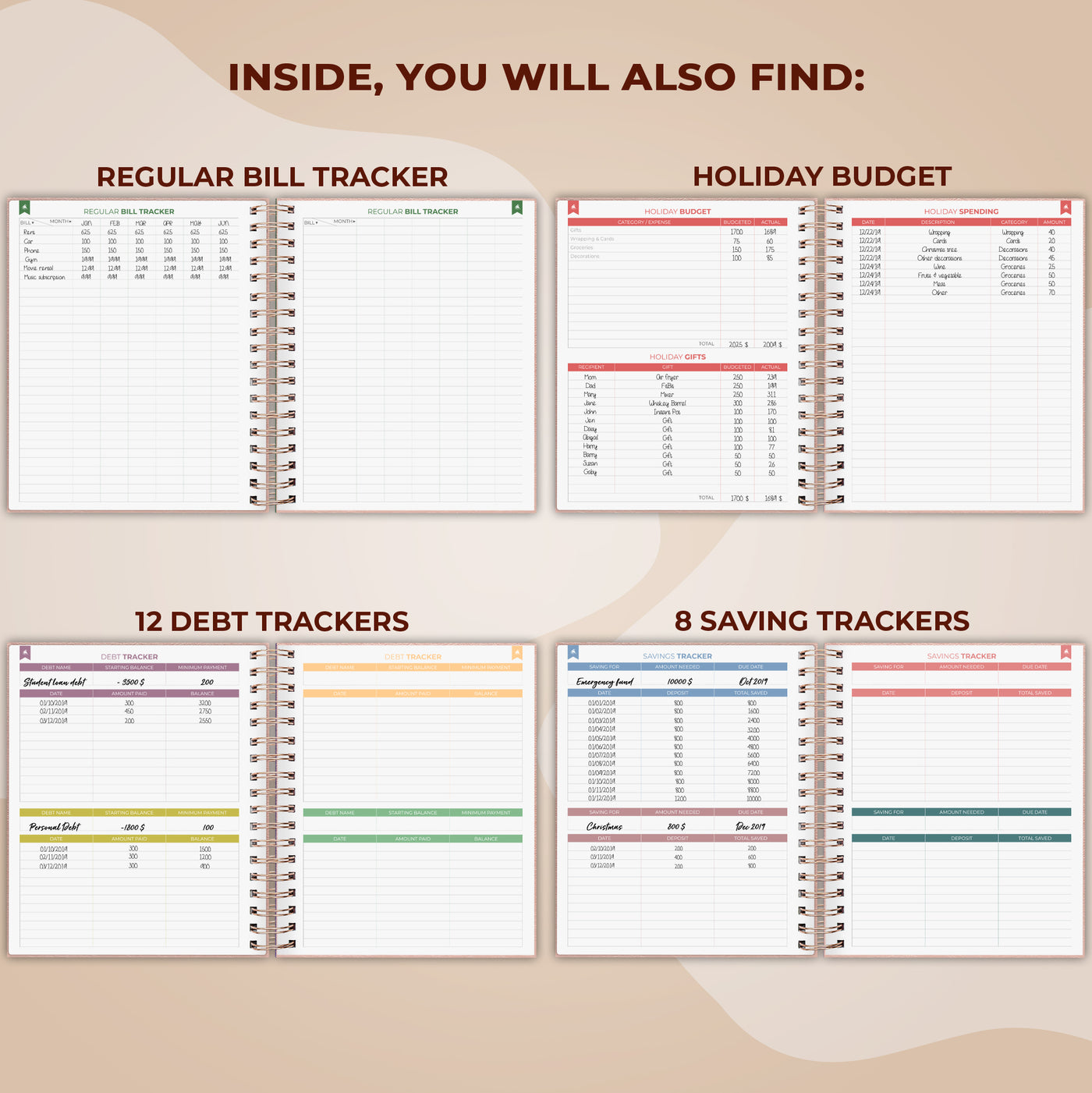 Budget Planner Spiral Large