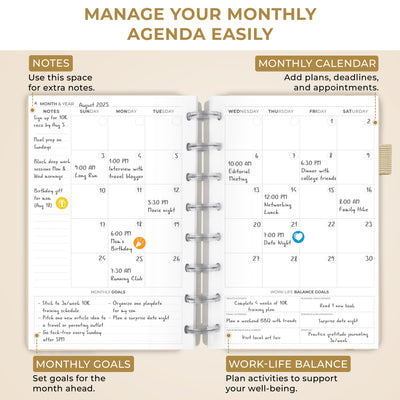 Disc-Bound Weekly Planner