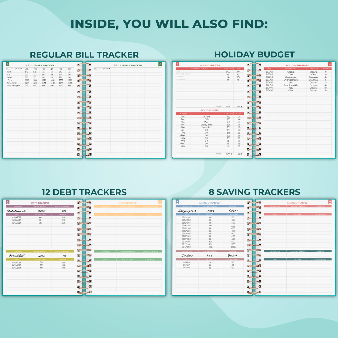 Budget Planner Spiral Large