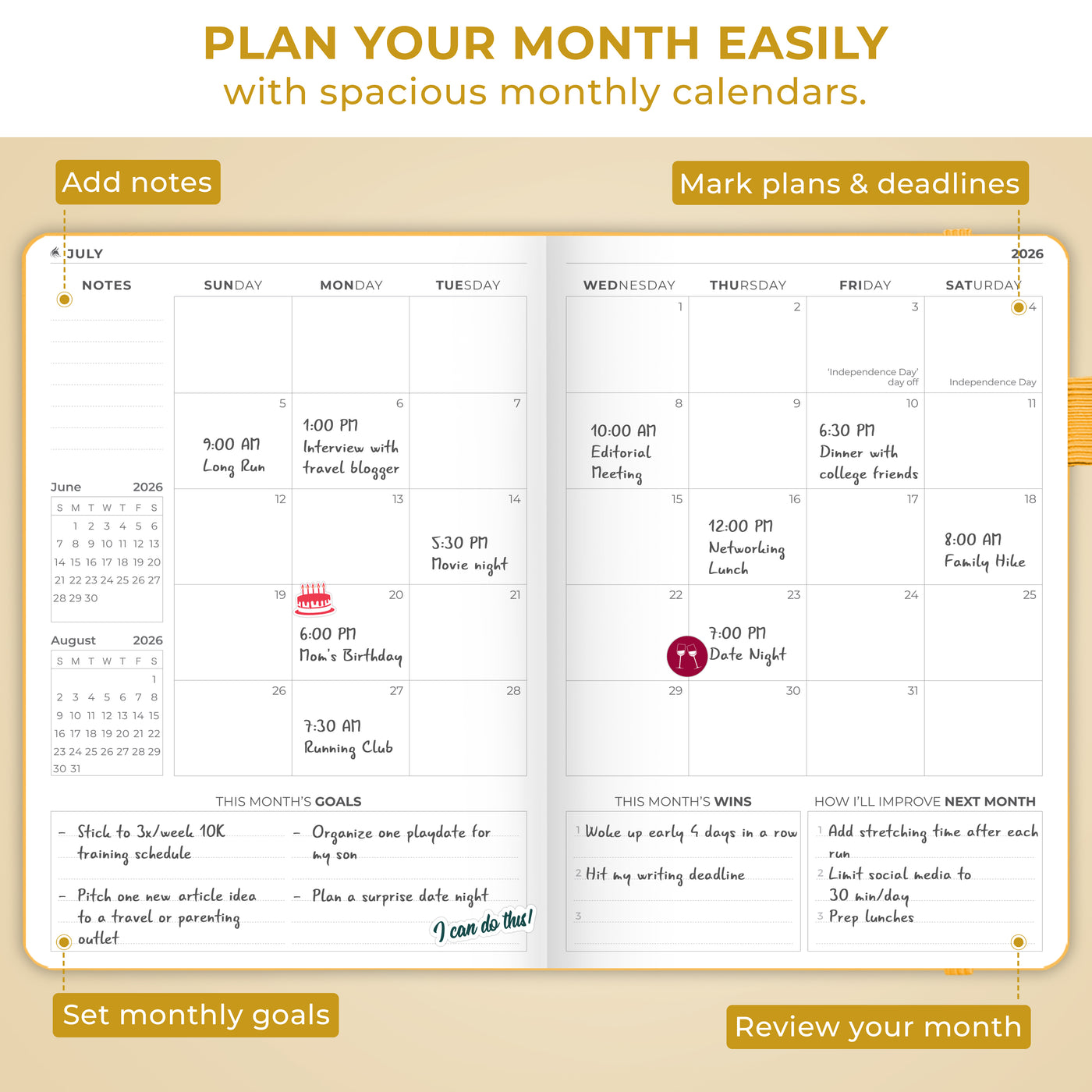 Dated Weekly Planner Premium 2026