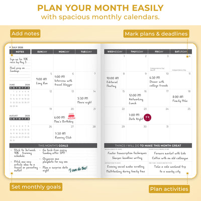 Dated Weekly Planner PRO 2026