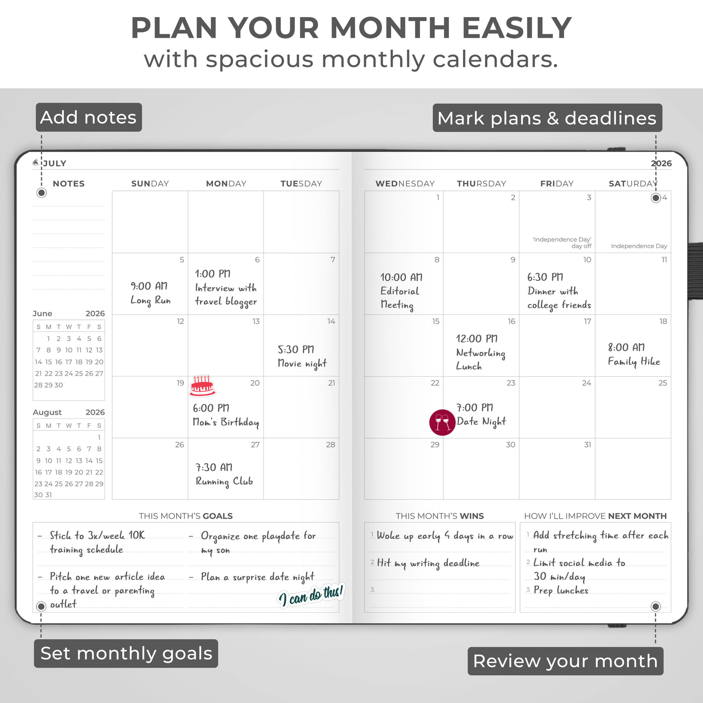 Dated Weekly Planner Premium 2026