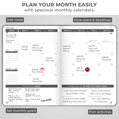 Dated Weekly Planner PRO 2026