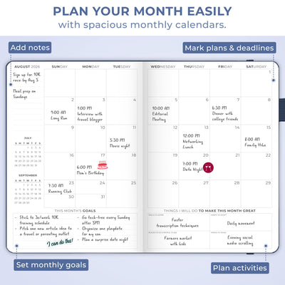 Clever Fox Dated Hourly Weekly Planner 2026