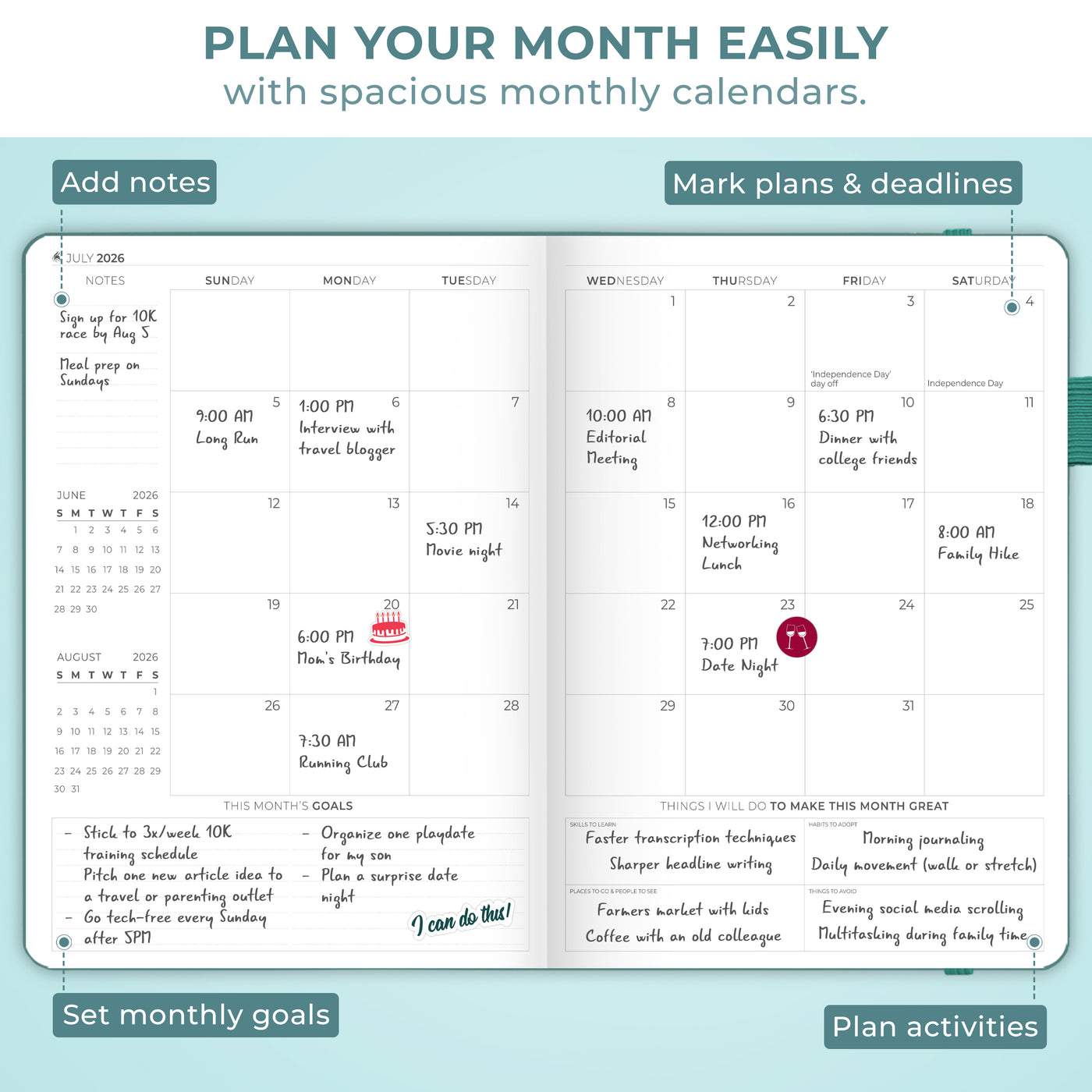 Dated PRO Schedule (A4) 2026