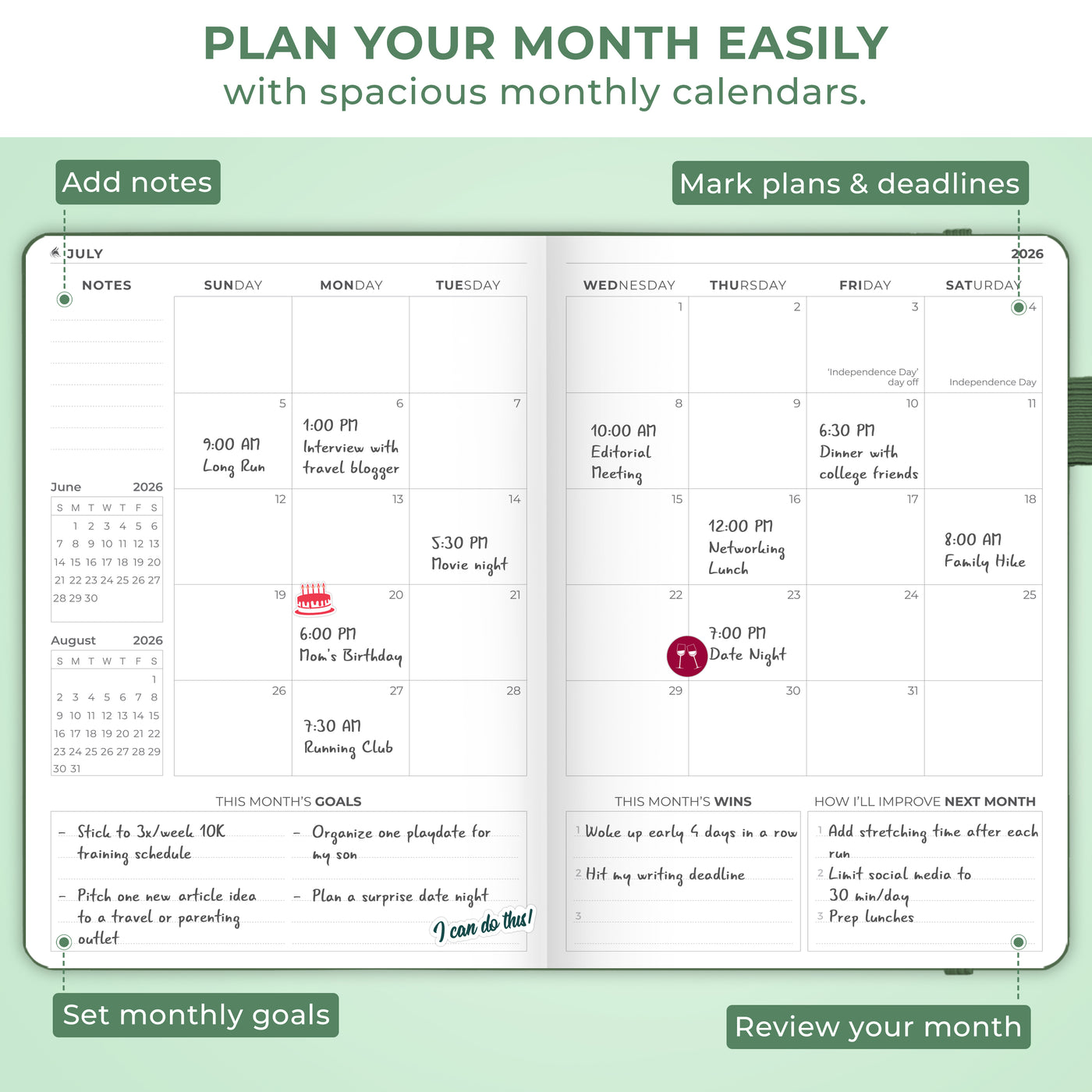 Dated Weekly Planner Premium 2026