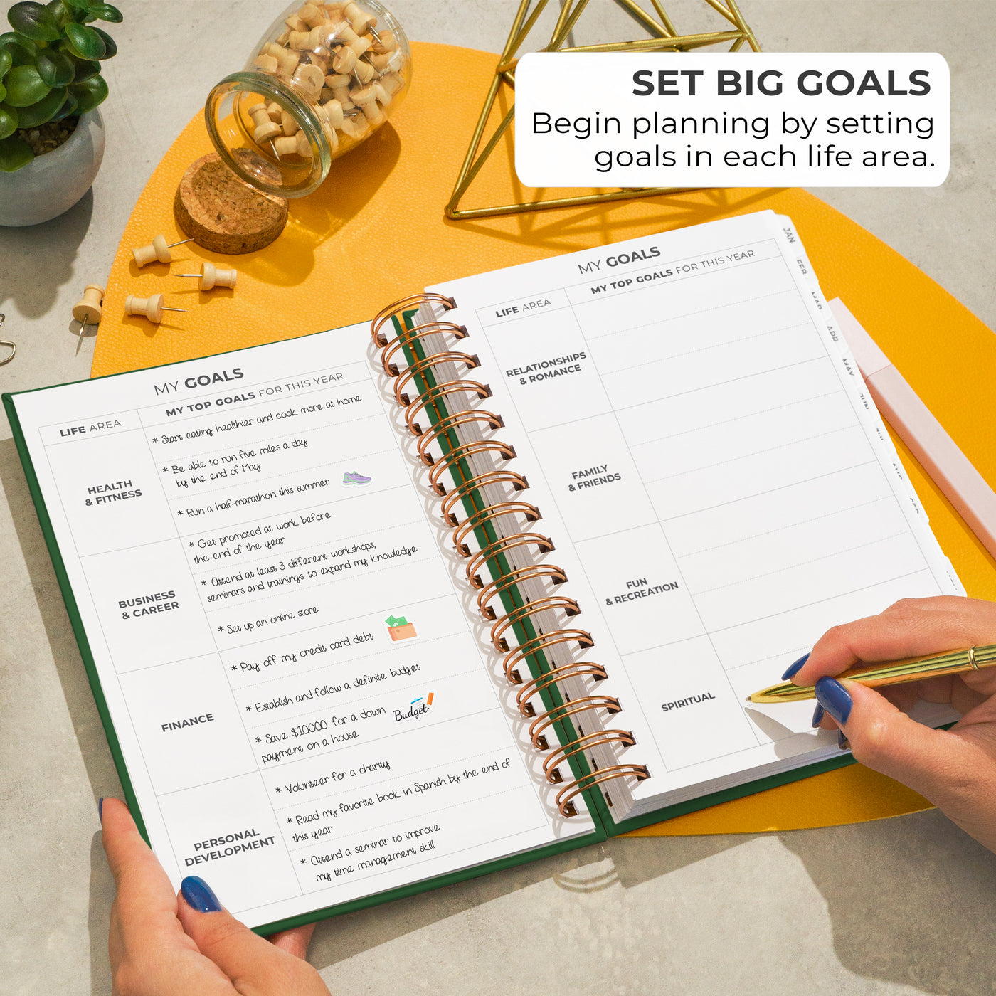 Dated Weekly Planner with Tabs (2026)