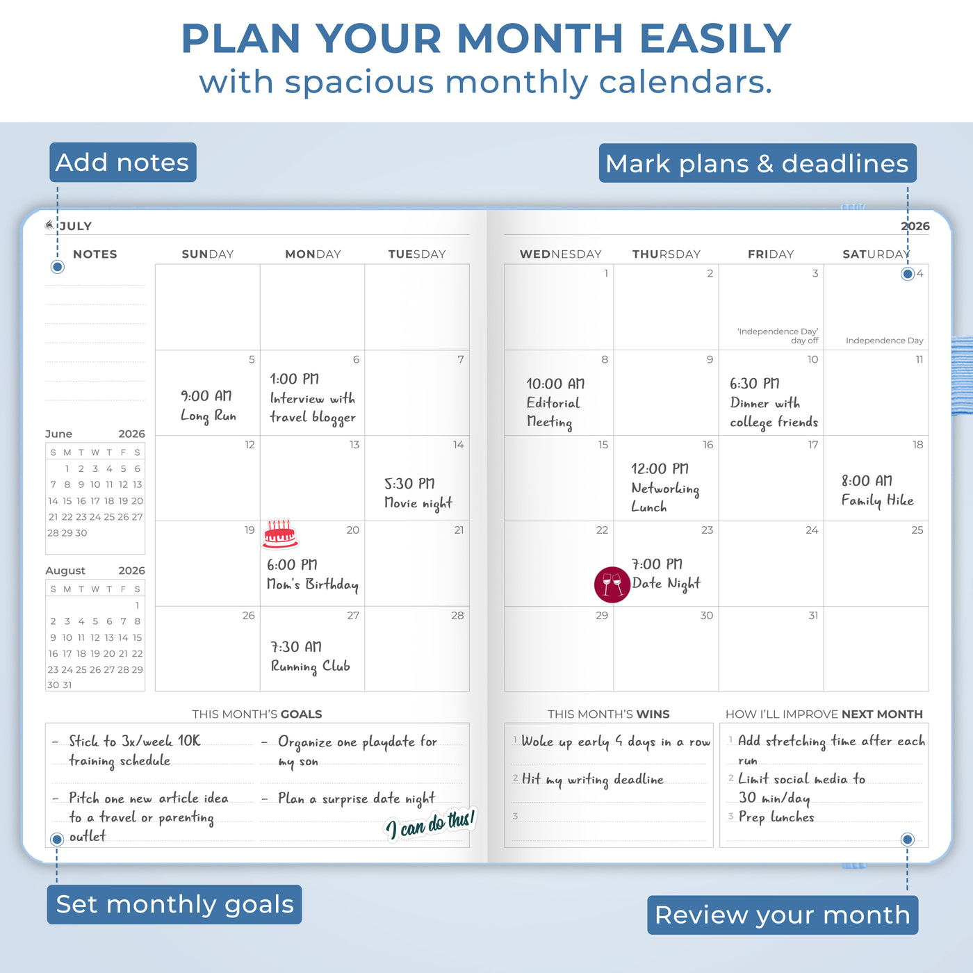 Dated Weekly Planner Premium 2026
